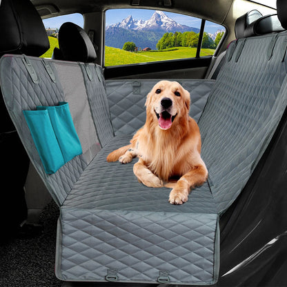 PETRAVEL Dog Car Seat Cover Waterproof Pet Travel Dog Carrier Hammock Car Rear Back Seat Protector Mat Safety Carrier for Dogs
