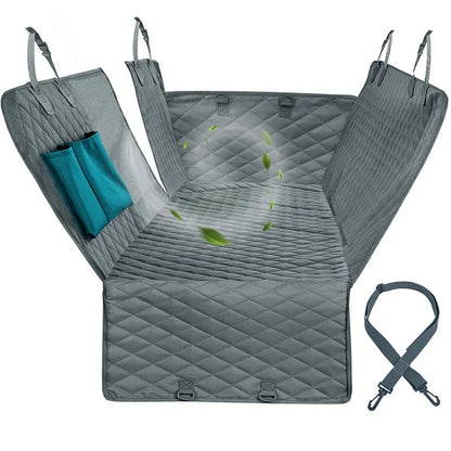 PETRAVEL Dog Car Seat Cover Waterproof Pet Travel Dog Carrier Hammock Car Rear Back Seat Protector Mat Safety Carrier for Dogs